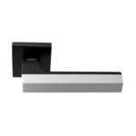 Ручка дверная Pallini на квадратном основании Дубай PAL-Z01-S MatBlack/White черный/белый Ручка дверная Pallini на квадратном основании Дубай PAL-Z01-S MatBlack/White черный/белый