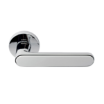 Ручка дверная Pallini на круглом основании Лион PAL-Z09 PC/White полированный хром/белый Ручка дверная Pallini на круглом основании Лион PAL-Z09 PC/White полированный хром/белый