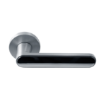 Ручка дверная Pallini на круглом основании Лион PAL-Z09 SC/PC матовый хром/хром блестящий Ручка дверная Pallini на круглом основании Лион PAL-Z09 SC/PC матовый хром/хром блестящий